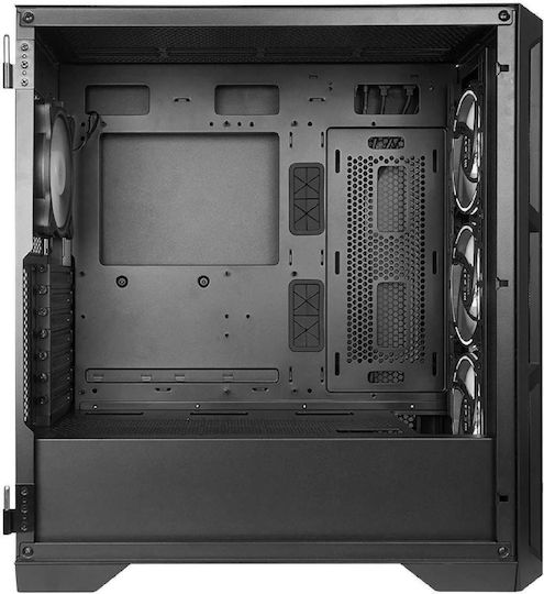 Chieftec APEX Gaming Midi-Turm Computergehäuse mit Seitenfenster und RGB-Beleuchtung Schwarz
