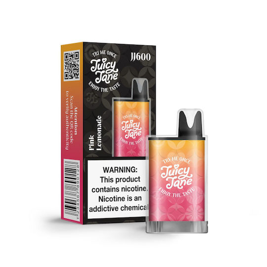 JuicyJane Țigară Electronică de Unică Folosință 600 Inhalări Pink Lemonade 2ml 20mg Roz