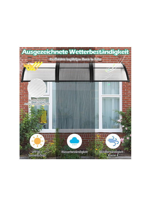Costway Polycarbonat Kapuzinerdach P102xB99cm