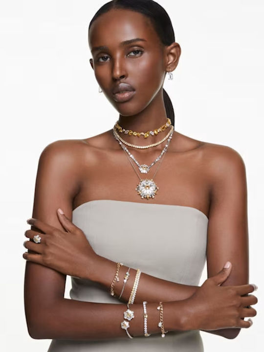 Swarovski Γυναικείο Βραχιόλι Χειροπέδα από Ατσάλι 17.3cm