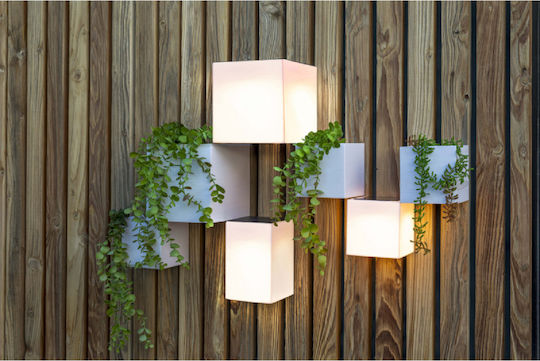NewGarden Wall Mounted Solar Light with Natural White Light 4000K IP65 12cmx12cmx12cmcm