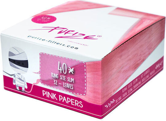 Purize Purize Листчета за свиване на цигари Slim King Size 32 листове 40бр