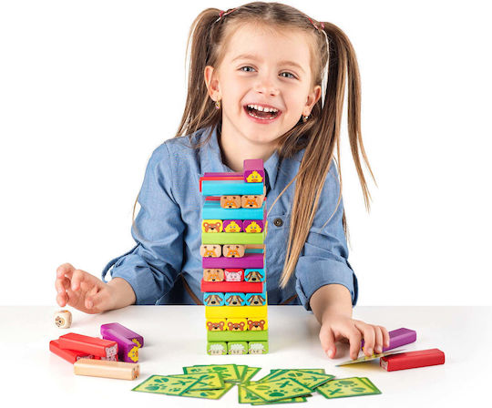 Επιτραπέζιο Παιχνίδι Sammy Tower With Animals 3+ Ετών Woodyland