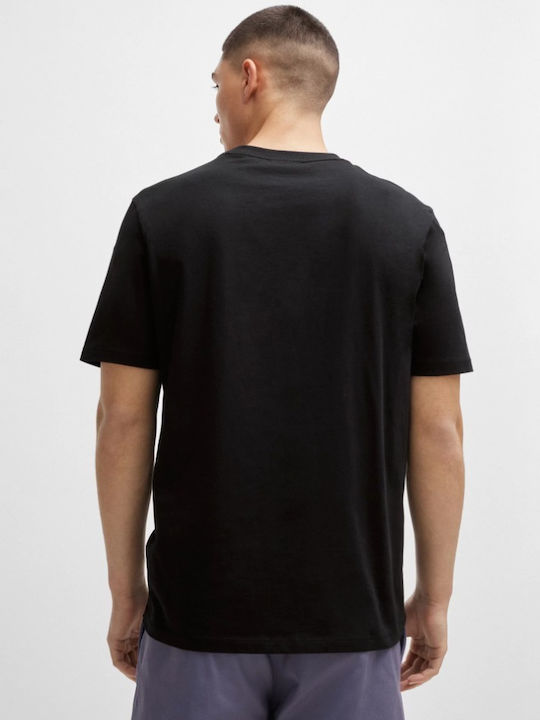 Hugo Boss T-shirt Bărbătesc cu Mânecă Scurtă Negru