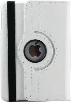 iPad 9.7 2018 Flip Cover Rotating Durable White (iPad 2017/2018 9.7")