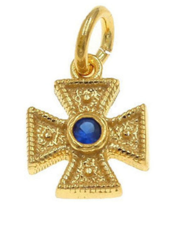 Women's Byzantine Cross from Gold Plated Silver