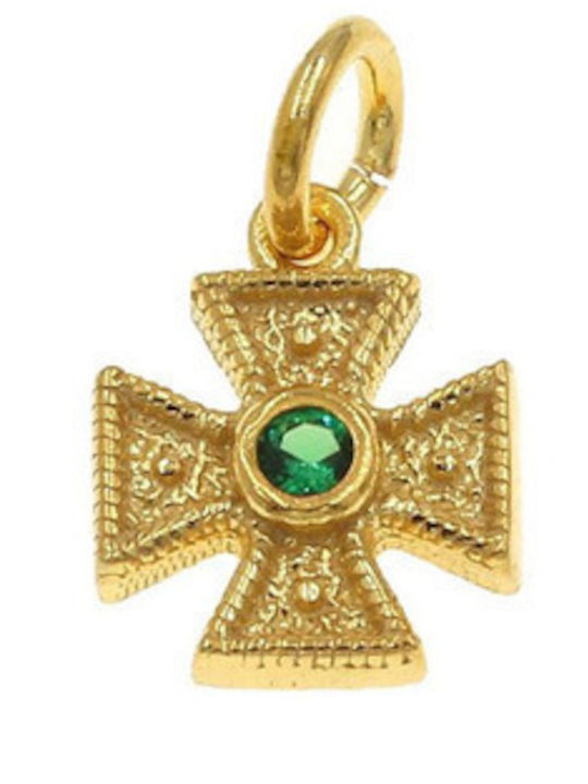 Women's Byzantine Cross from Gold Plated Silver
