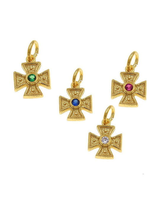 Women's Byzantine Cross from Gold Plated Silver