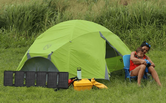 Flexsolar Αναδιπλούμενο Ηλιακό Panel Φορτιστής 40W με USB Output (Φορητών Συσκευών) (FlexSolar-40W)