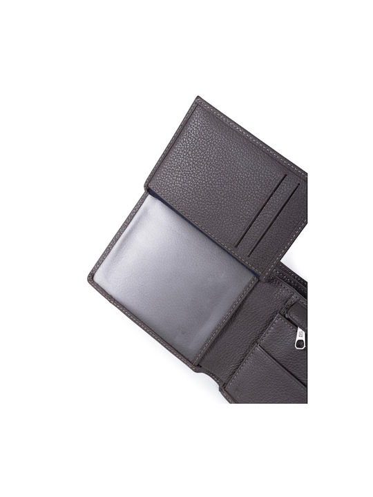 Δερμάτινο Ανδρικό Πορτοφόλι Καρτών με RFID Καφέ