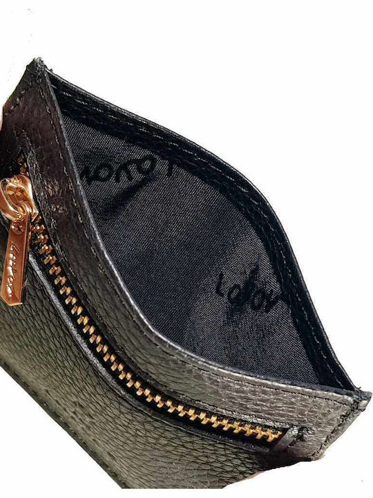 Leather Men's Wallet Cards with RFID Black