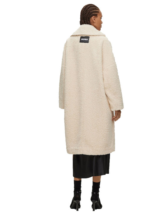 Hugo Boss Women's Midi Coat White