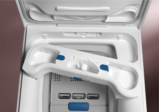 Electrolux Πλυντήριο Ρούχων Άνω Φόρτωσης 6kg με Τεχνολογία Ατμού 1151 Στροφών EW6TN24262P