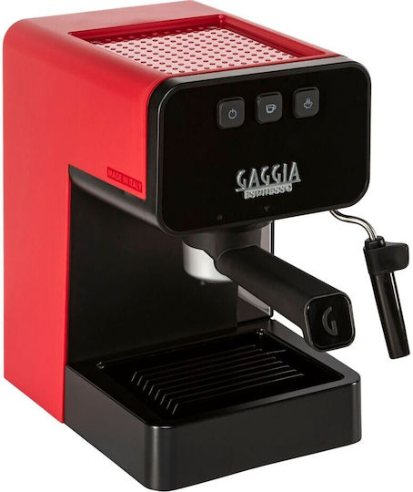 Gaggia Style Automatic Espresso Machine 1900W Pressure 15bar Red