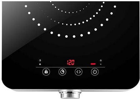 ETA Indukta Induction Countertop Single Burner Black