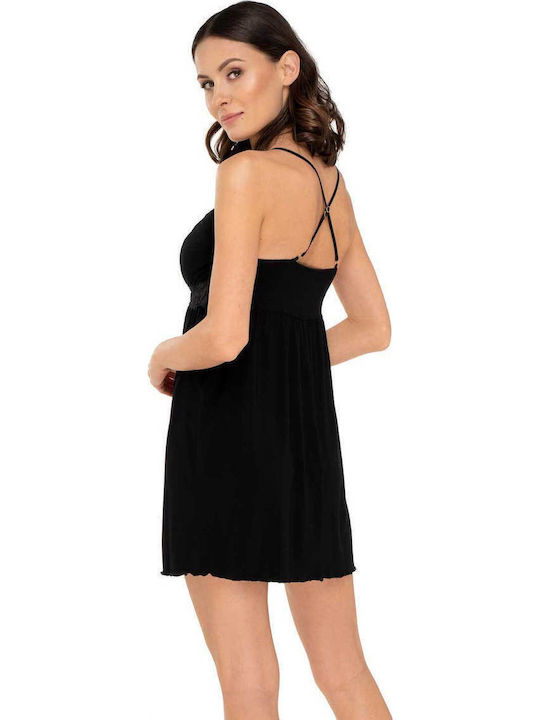 Babell Winter Women's Nightdress Black