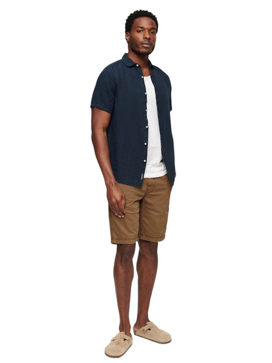 Ovin Vintage Officer Men's Shorts Chino Brown