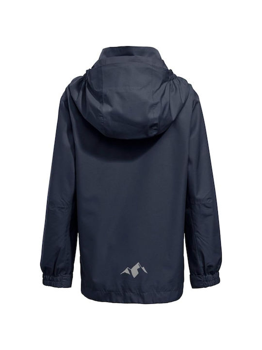 Vaude Kids Casual Jacket with Lining & Hood Navy Blue