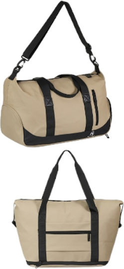 Mcan Sack Voyage 36lt White made of Artificial Leather L43xW25xH34cm