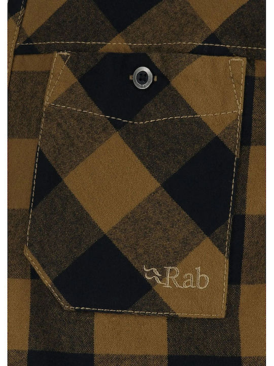 Rab Men's Shirt Long Sleeve Cotton Brown