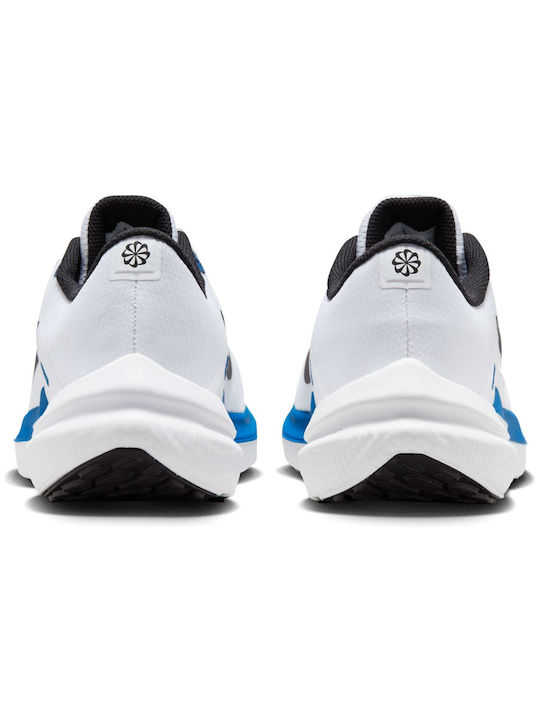 Nike Air Winflo 10 Ανδρικά Αθλητικά Παπούτσια Running White / Black / Star Blue / Green Strike