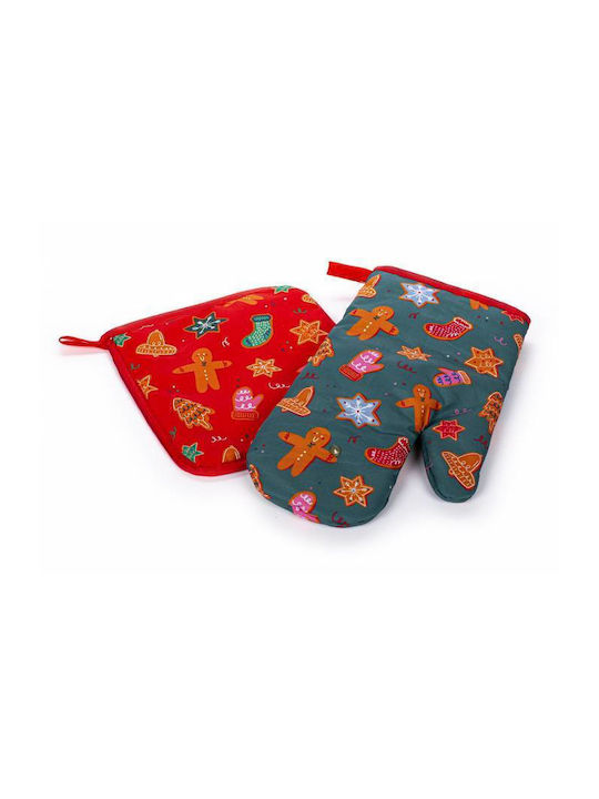 Tri-Coastal Design Set Christmas Oven Mitts 2pcs