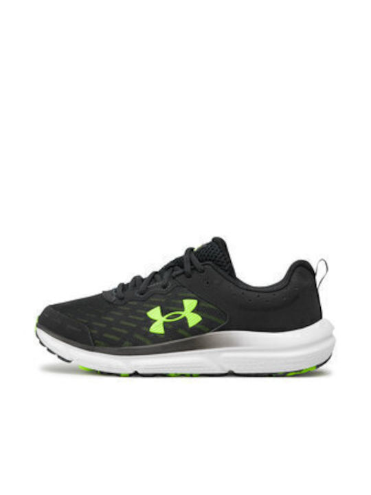 Ua Charged Assert 10 Sport Shoes Running Black / High Vis Yellow