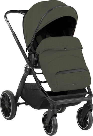 Kikka Boo Tiffany Adjustable 2 in 1 Baby Stroller Suitable for Newborn Army Green 12.5kg