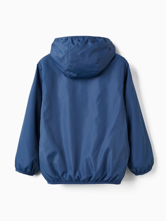 Zippy Παιδικό Casual Μπουφάν Blue Grey