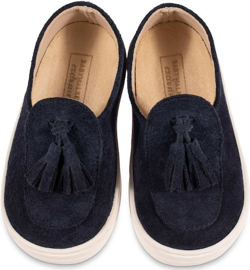 Babywalker Blue Baptism Moccasins