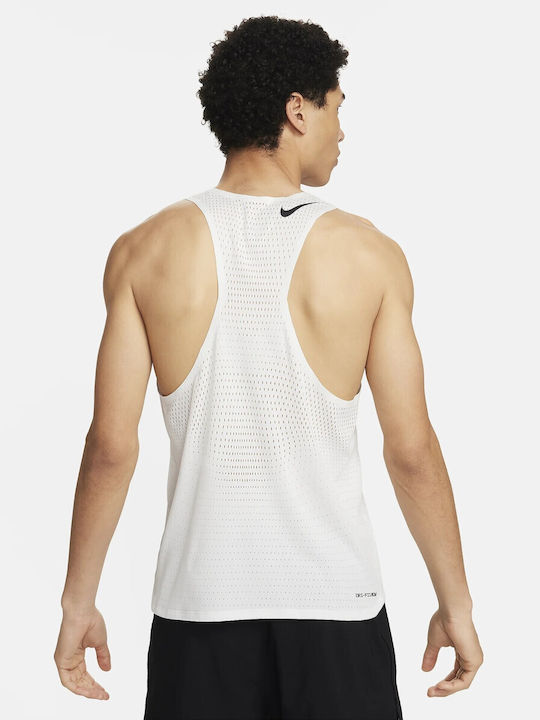 Nike Aeroswift Men's Athletic Sleeveless Blouse Dri-Fit White