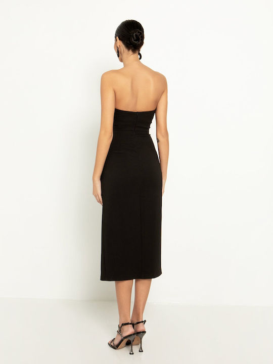 Toi&Moi Midi Dress Black