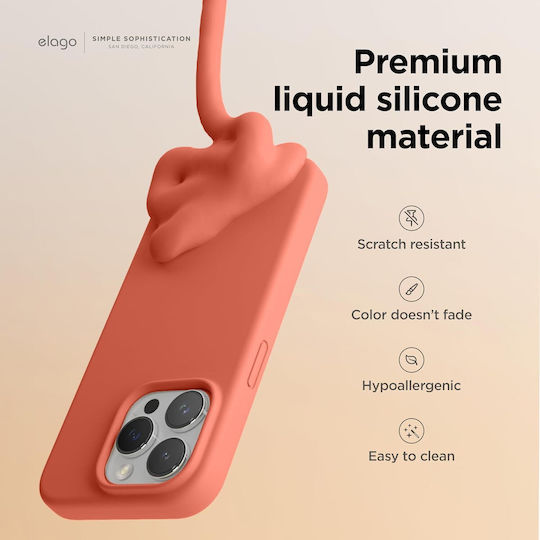 Elago Liquid Back Cover Σιλικόνης Ροζ (iPhone 15 Pro Max)