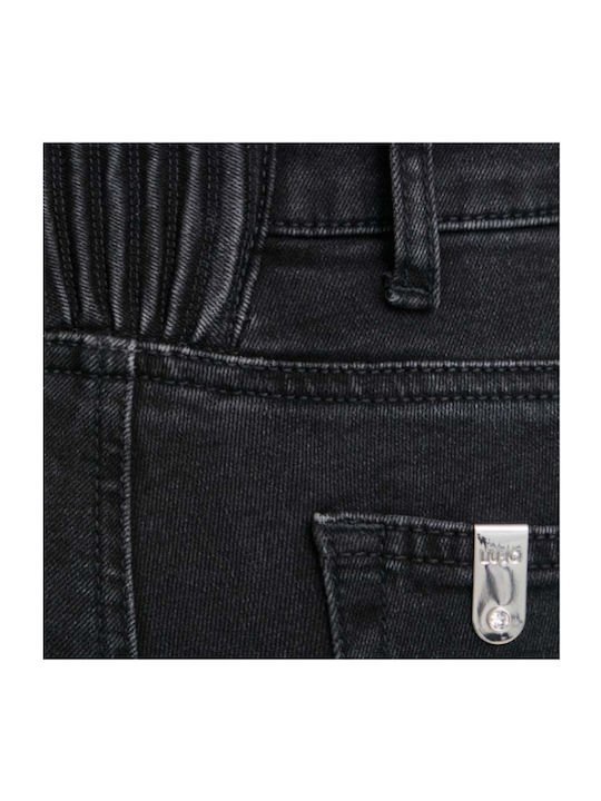 Liu Jo Women's Jean Trousers Flared in Slim Fit Black