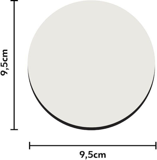 Koupakoupa Lionel Messi Miami Round Coaster Wooden Pink 4pcs