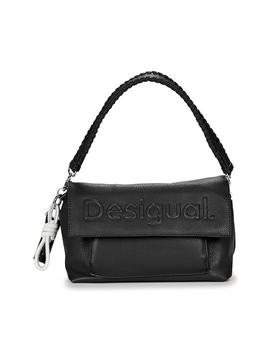 Desigual Half Logo Damen Tasche Schulter Schwarz