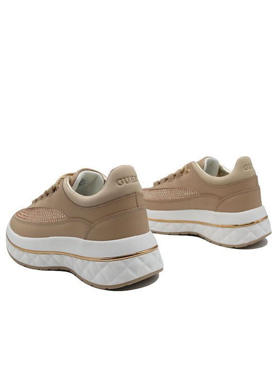 Guess Kyra Γυναικεία Sneakers Nude