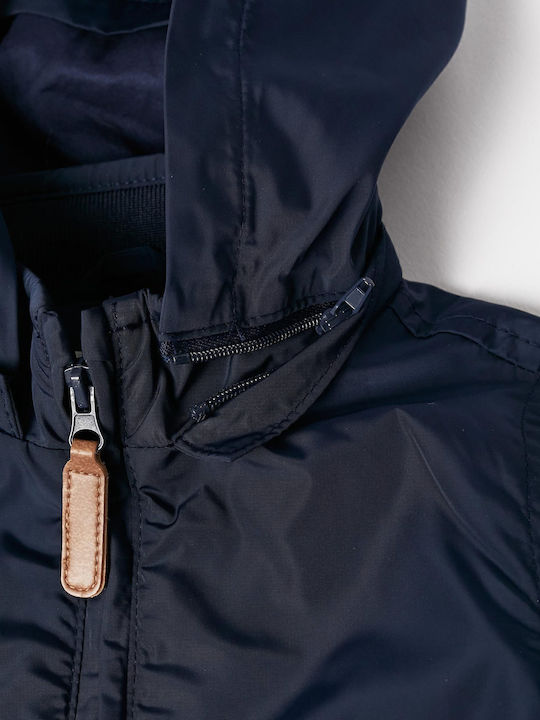 Kids' Casual Jacket Windproof with Hood Blue