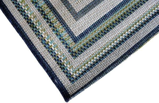 Eurofil Aurela 607 Teppich Rechteckig Sommer Korbweide Blau