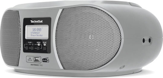 Technisat Digitradio 1990 Φορητό Ηχοσύστημα με Bluetooth / USB / CD / Ραδιόφωνο Γκρι
