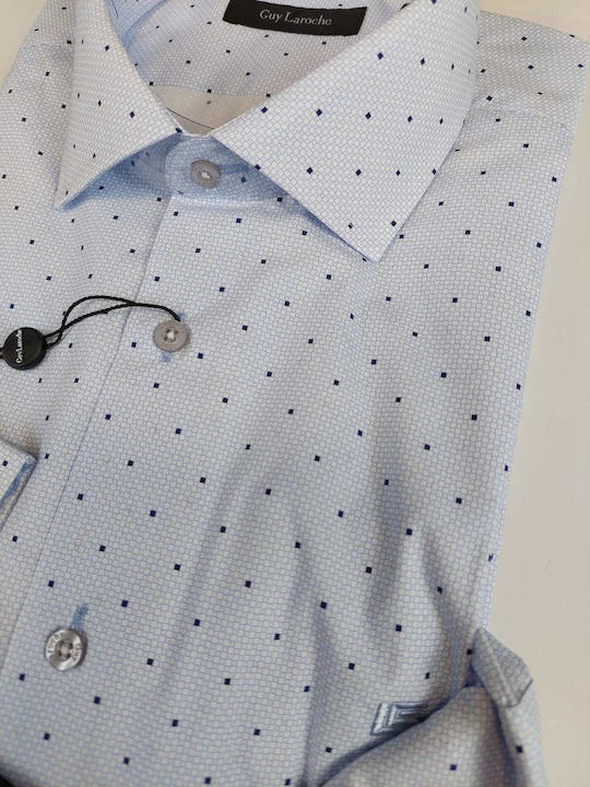 Long-sleeved Cotton Shirt Sky Blue