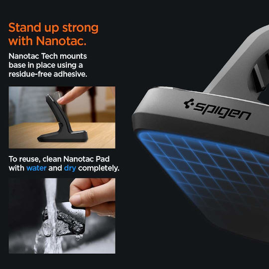 Spigen Rugged Armor Stand Ladegerät für Apple Watch Ultra2/Ultra 9/8/7/6/5/SE/4/3/2/1 Schwarzς