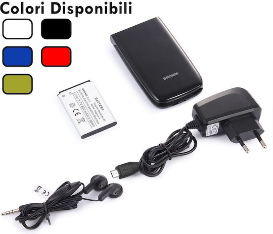 Brondi Magnum 4 Dual SIM Κινητό με Κουμπιά Μαύρο