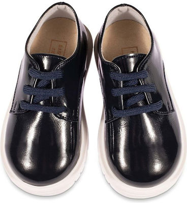 Babywalker Blue Baptism Leather Oxfords