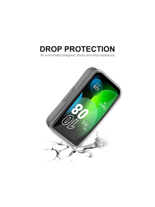Hat-prince Full Coverage Силиконов Калъф в Прозрачен цвят за Huawei Band 8