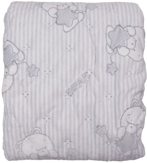 Kamtex Baby Κουβερτοπάπλωμα Γκρι 100x120cm 24-524-2