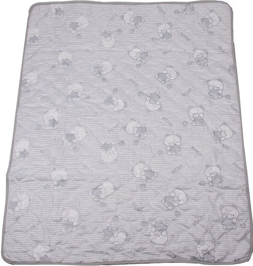 Kamtex Baby Pilotă cu pătură Pentru Patut Bumbac Gri 100x120cm
