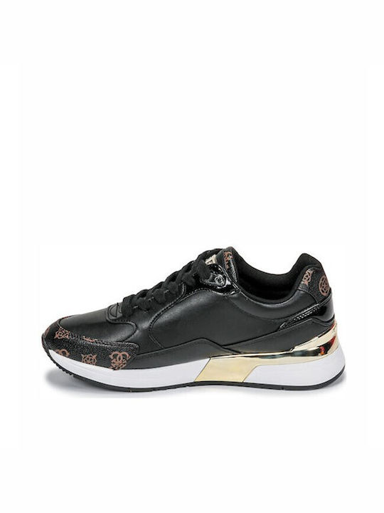 Guess Moxea Active Γυναικεία Ανατομικά Sneakers Black Brass