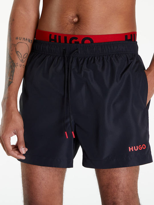 Hugo Boss Herren Badebekleidung Shorts Schwarz mit Mustern