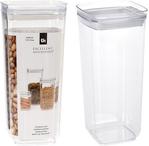 Koopman General Use Jar with Plastic Transparent Lid 1700ml 1 Piece 41086
